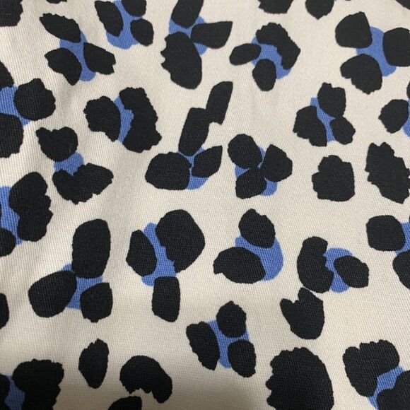 Zara 2620/185/070 new womens black white blue mid rise leopard print pants Xs - Picture 3 of 6